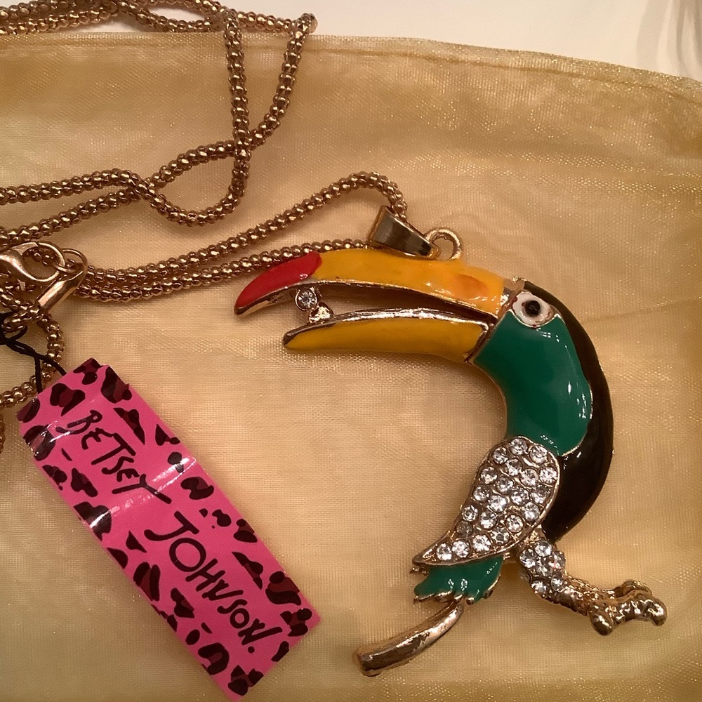 Tucan Betsey Johnson Necklace